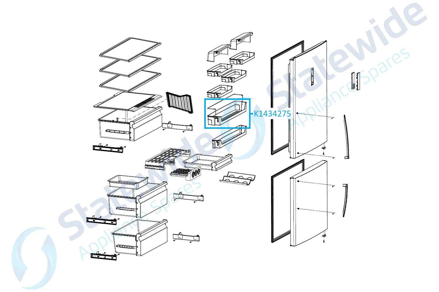 hisense refrigerator parts diagram