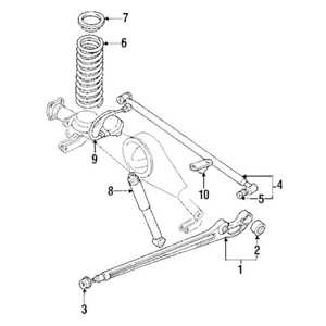 jeep wrangler rear suspension parts diagram