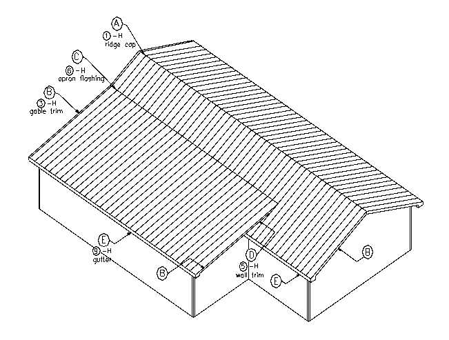 metal roof parts diagram