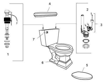 american standard toilet parts diagram