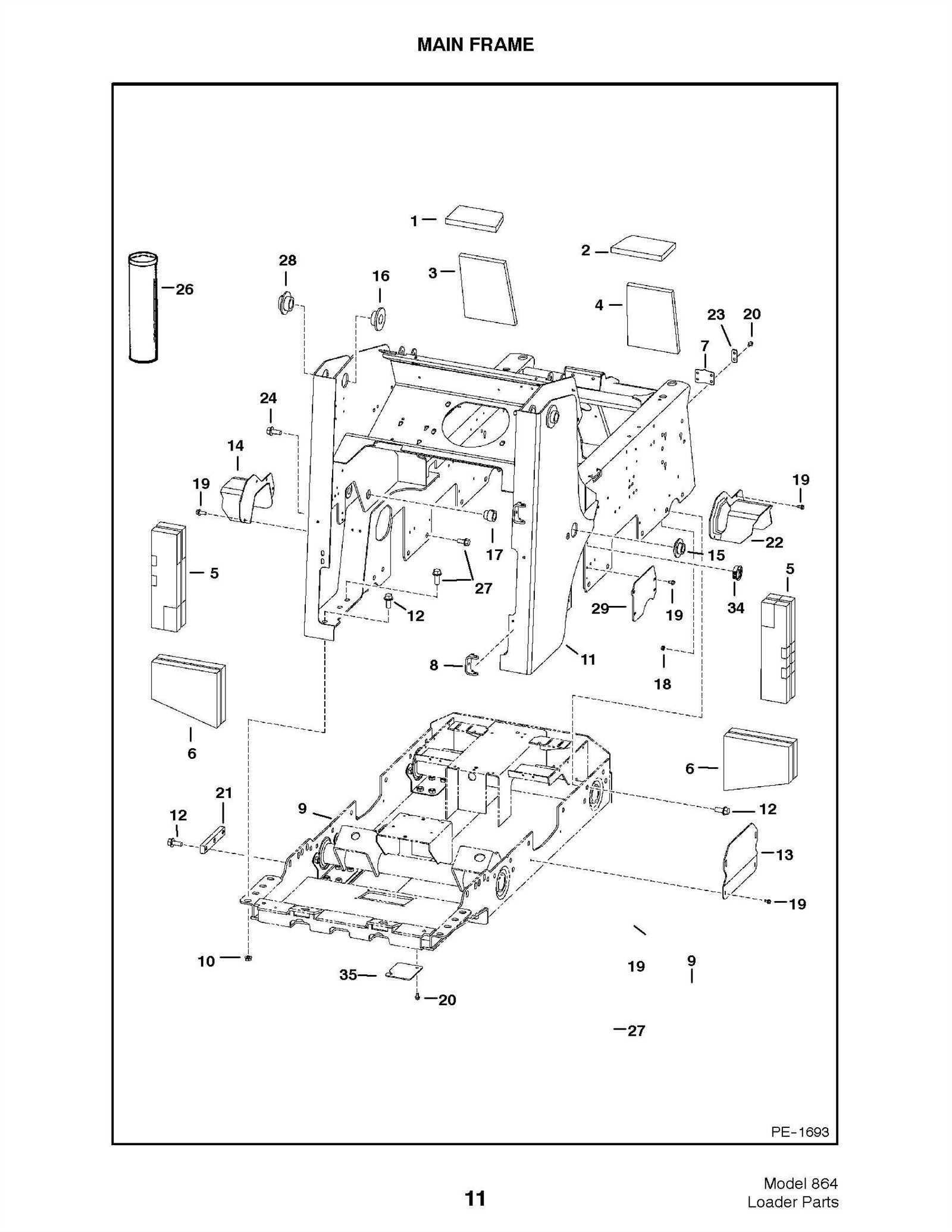 bobcat t870 parts diagram