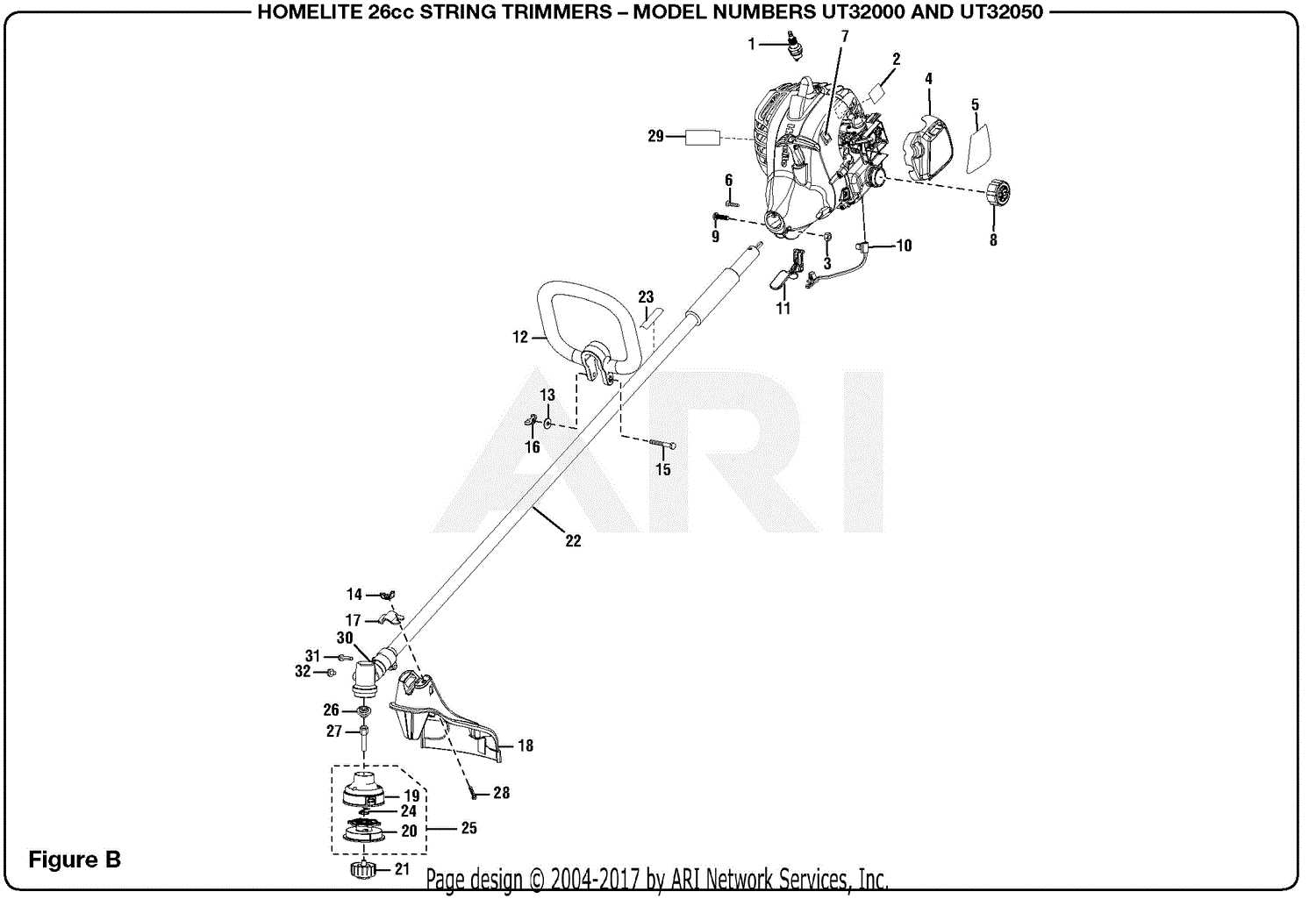 homelite parts diagram