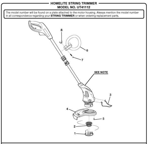 homelite string trimmer parts diagram