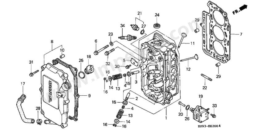 honda 20 hp v twin parts diagram