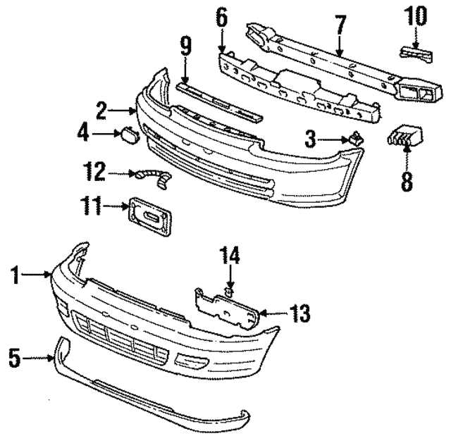 honda civic front end parts diagram