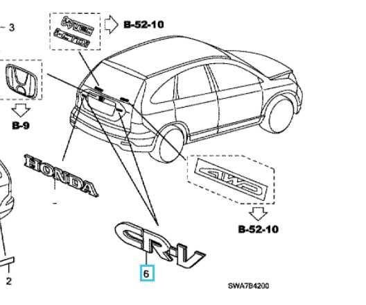 honda cr v body parts diagram