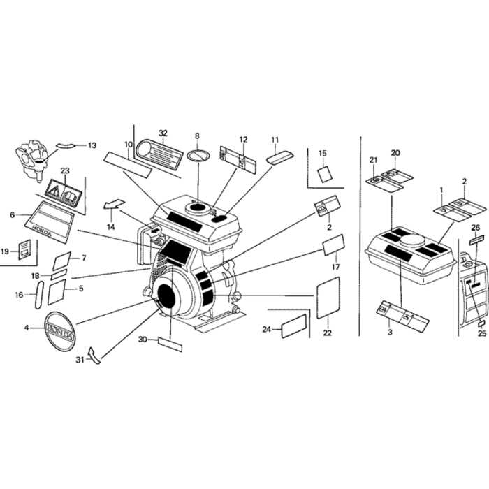 honda g100 parts diagram