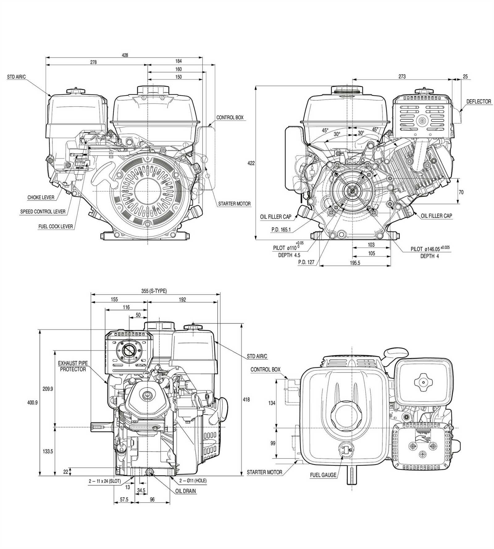 honda gx270 engine parts diagram