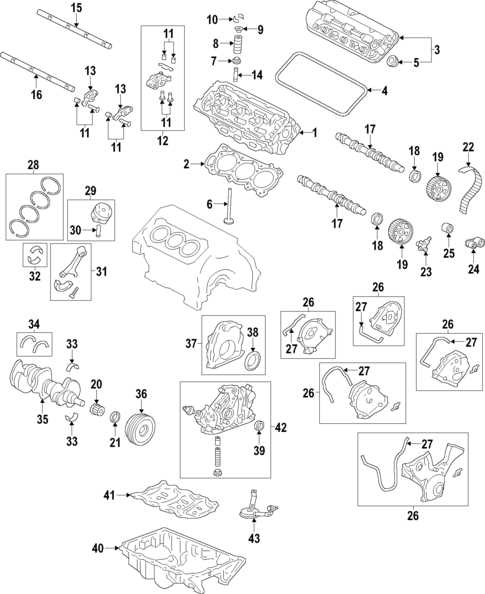 honda odyssey engine parts diagram