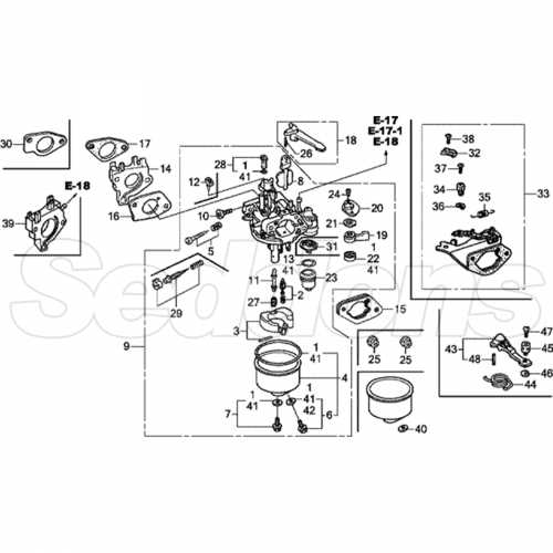 honda power washer parts diagram