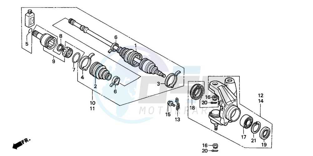 honda rubicon parts diagram