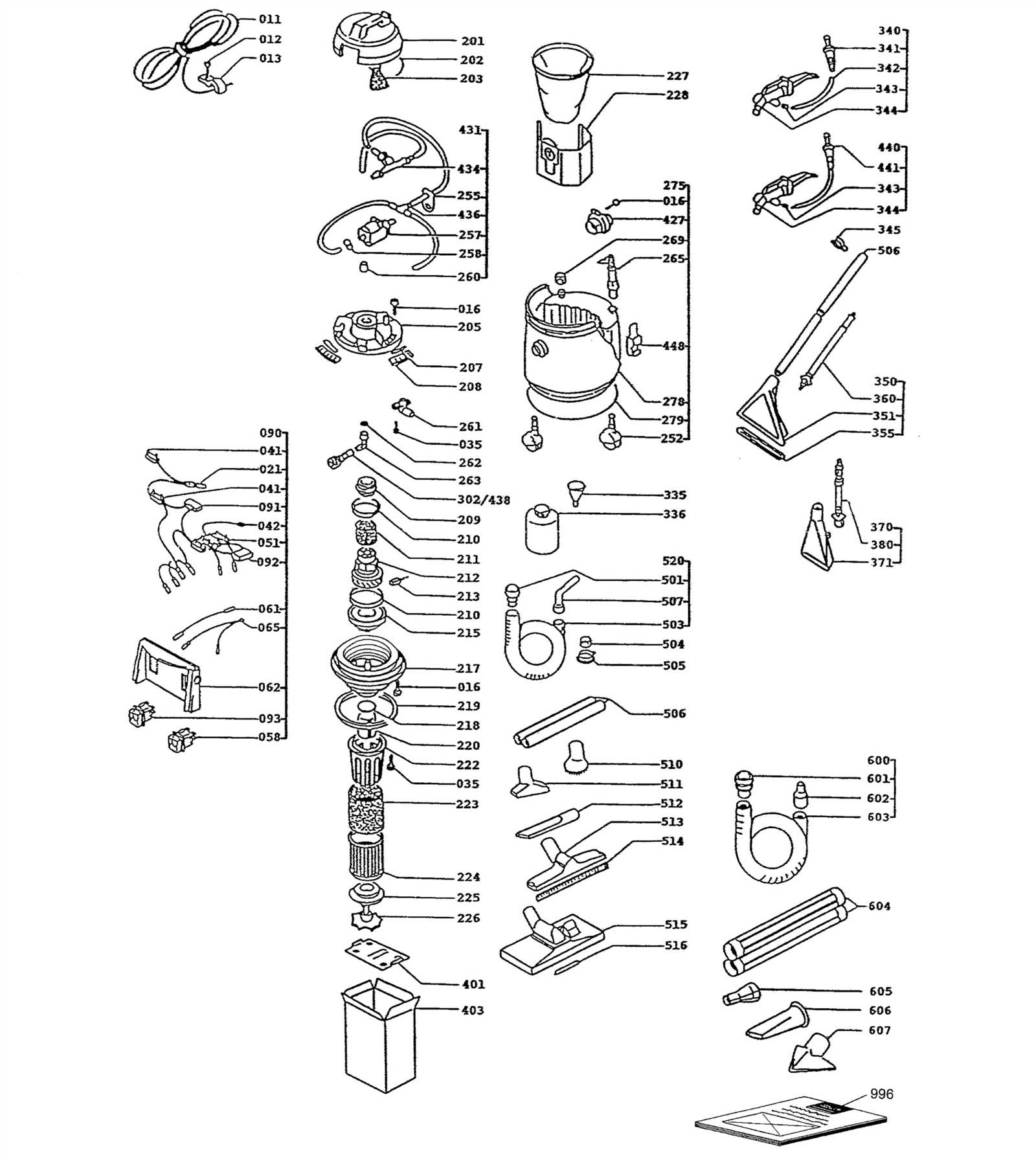 hoover carpet cleaner parts diagram