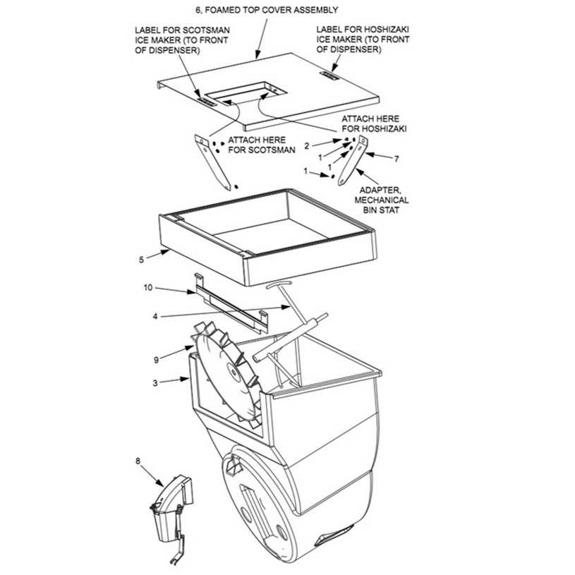 hoshizaki ice machine parts diagram