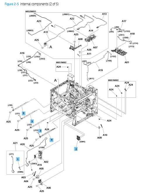 hp 7520 parts diagram