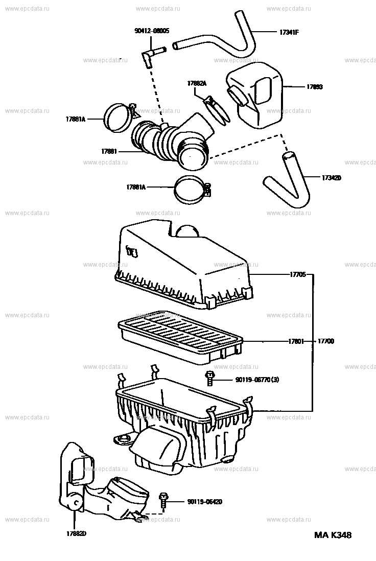 1997 toyota rav4 parts diagram