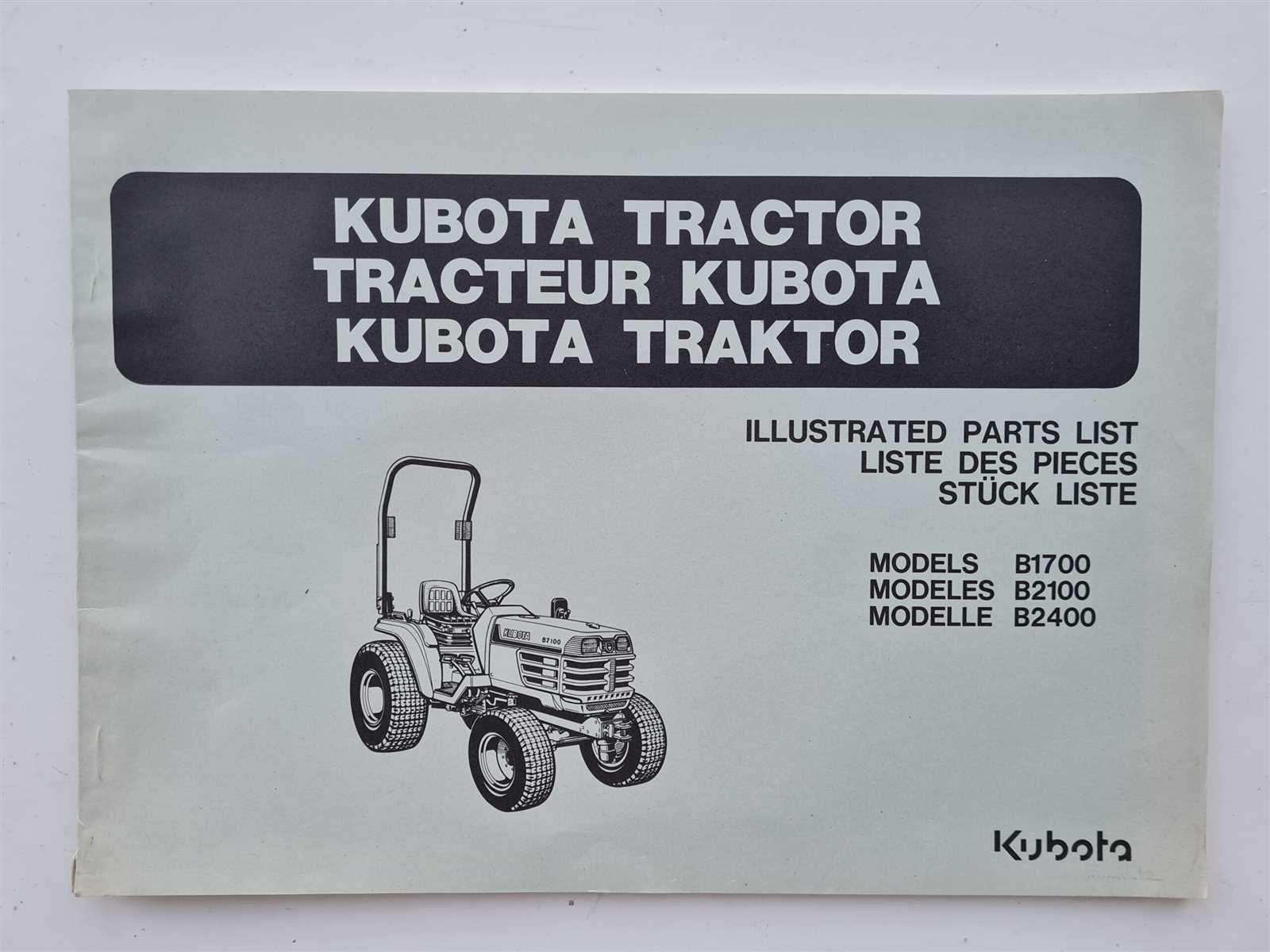 kubota b2100 parts diagram