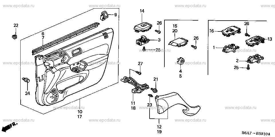 2001 honda civic parts diagram