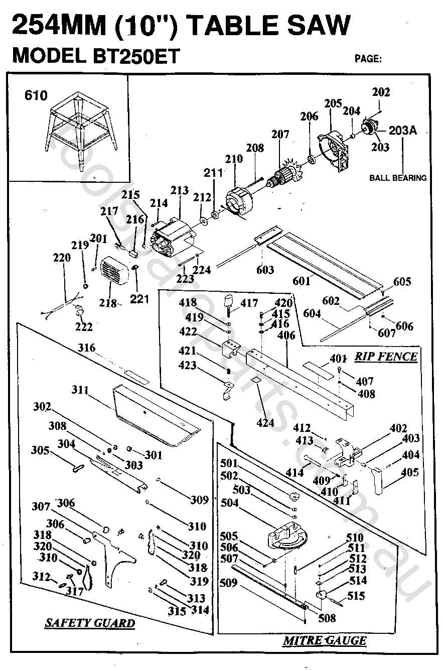 dewalt 735 parts diagram