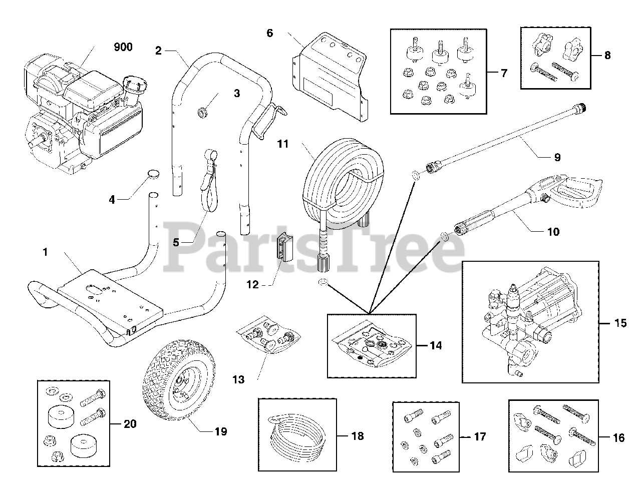 husky 1550 pressure washer parts diagram