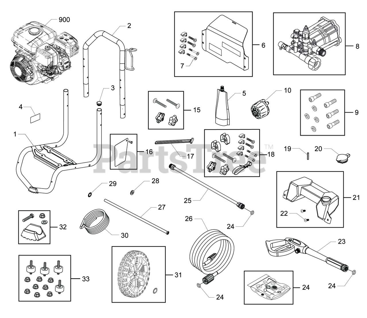 husky power washer 1650 parts diagram