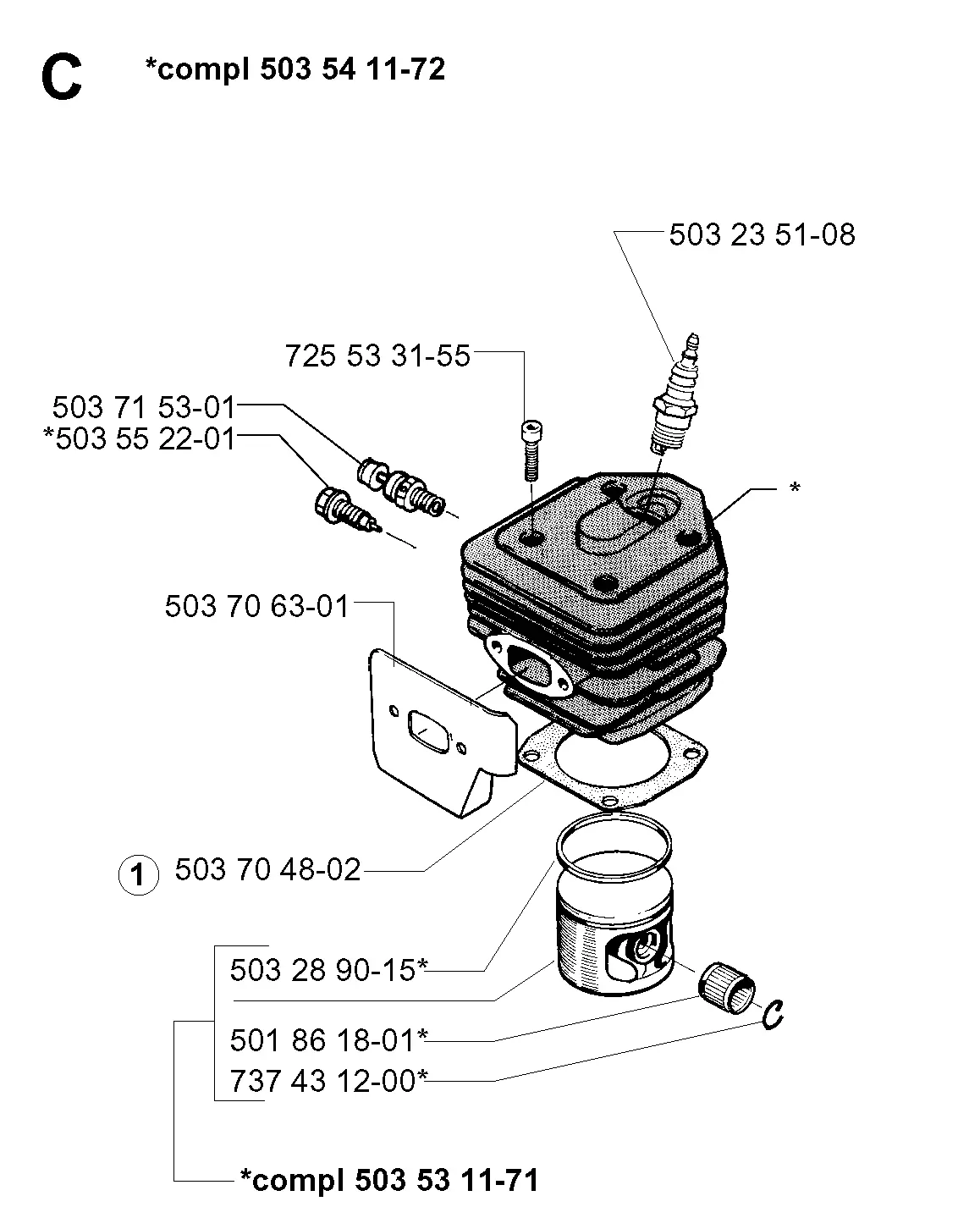 husqvarna 262xp parts diagram