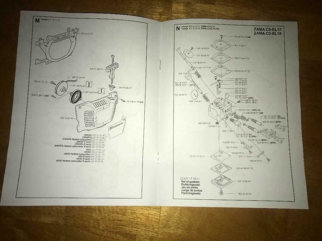 husqvarna 353 parts diagram