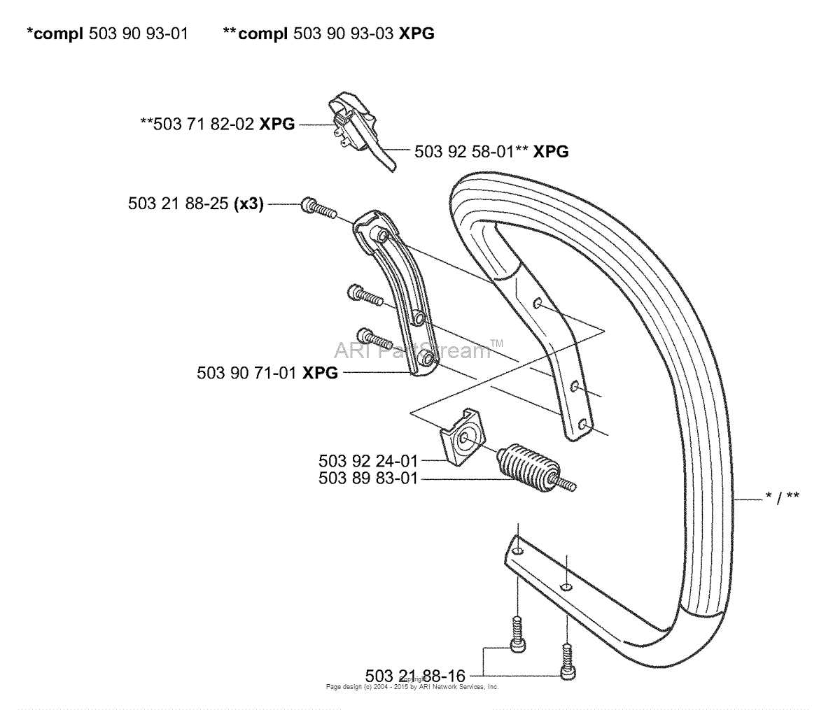 husqvarna 353 parts diagram