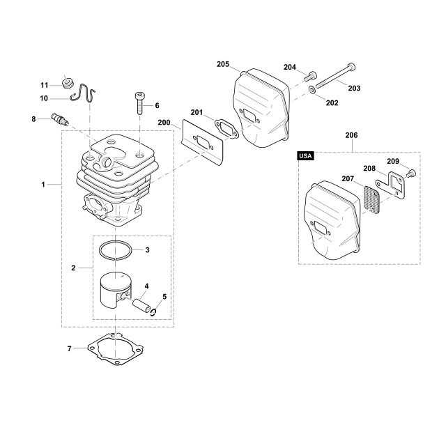 husqvarna 390xp parts diagram