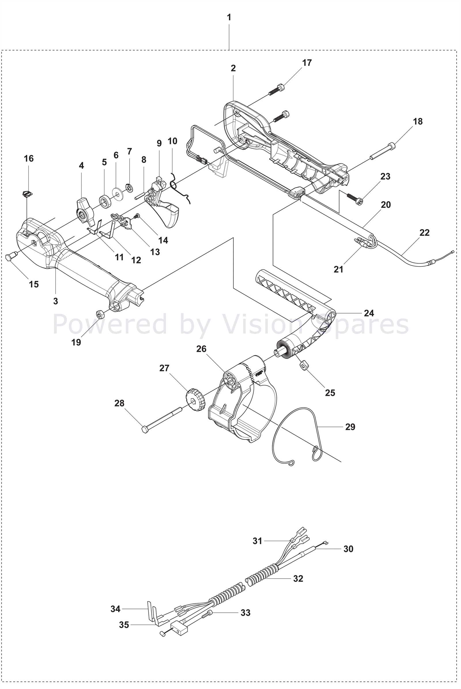 husqvarna blower parts diagram