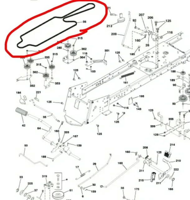 husqvarna lth 130 parts diagram