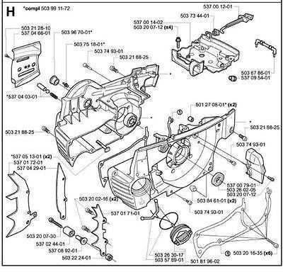 husqvarna model 55 chainsaw parts diagram