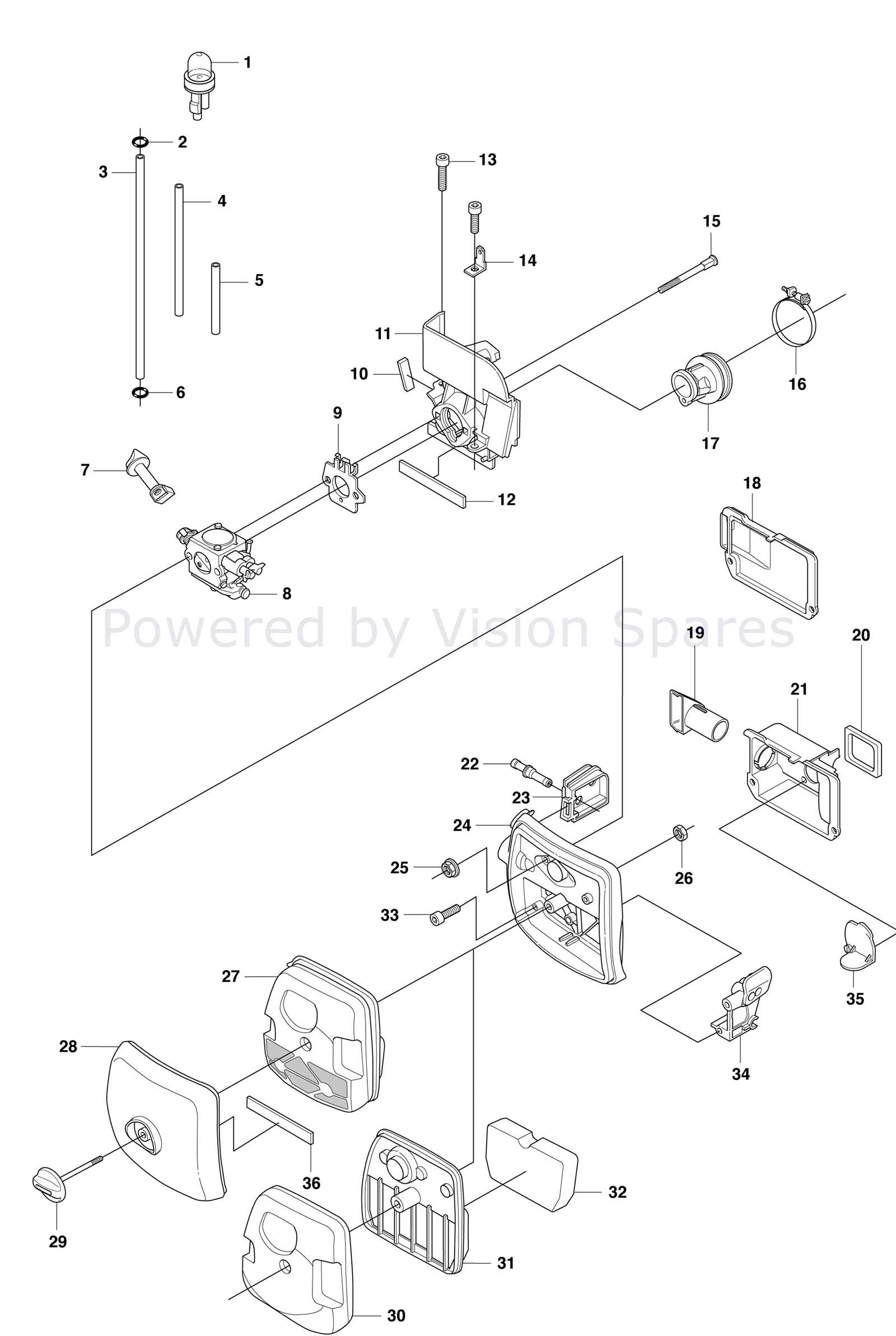 husqvarna parts diagram