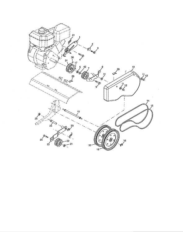 husqvarna rear tine tiller parts diagram