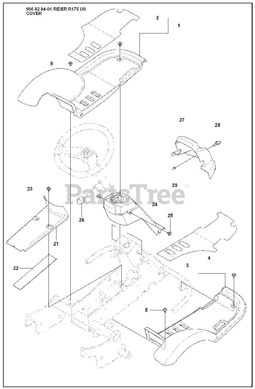 husqvarna ride on mower parts diagram