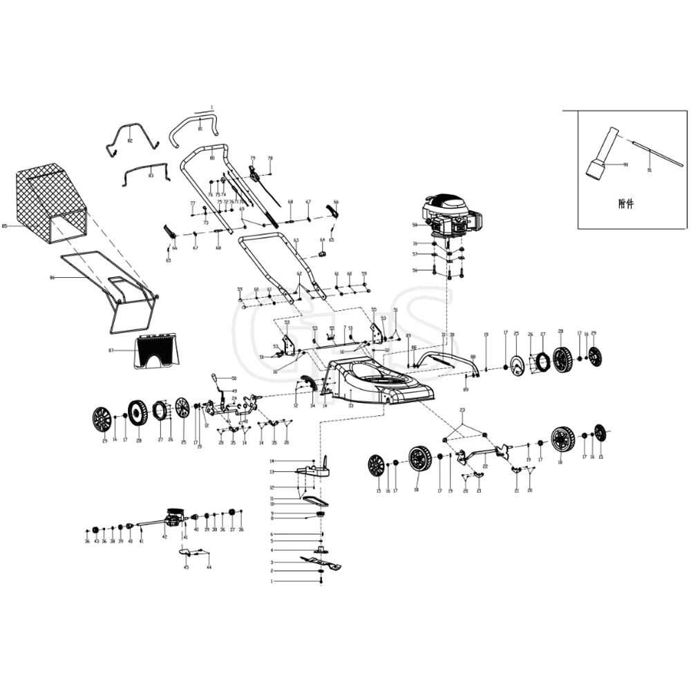 husqvarna self propelled mower parts diagram