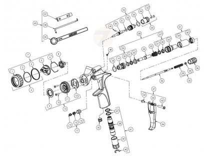 hvlp spray gun parts diagram