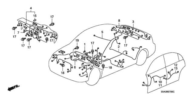 2001 honda civic parts diagram