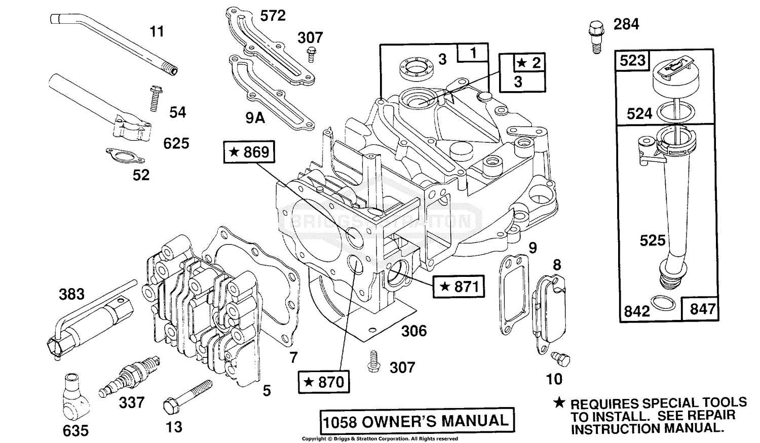 briggs & stratton 625ex parts diagram