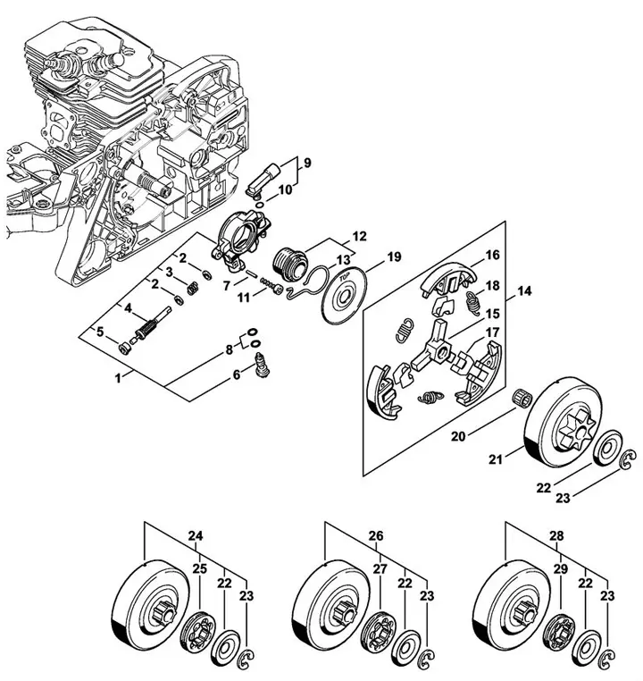 ms250 stihl parts diagram