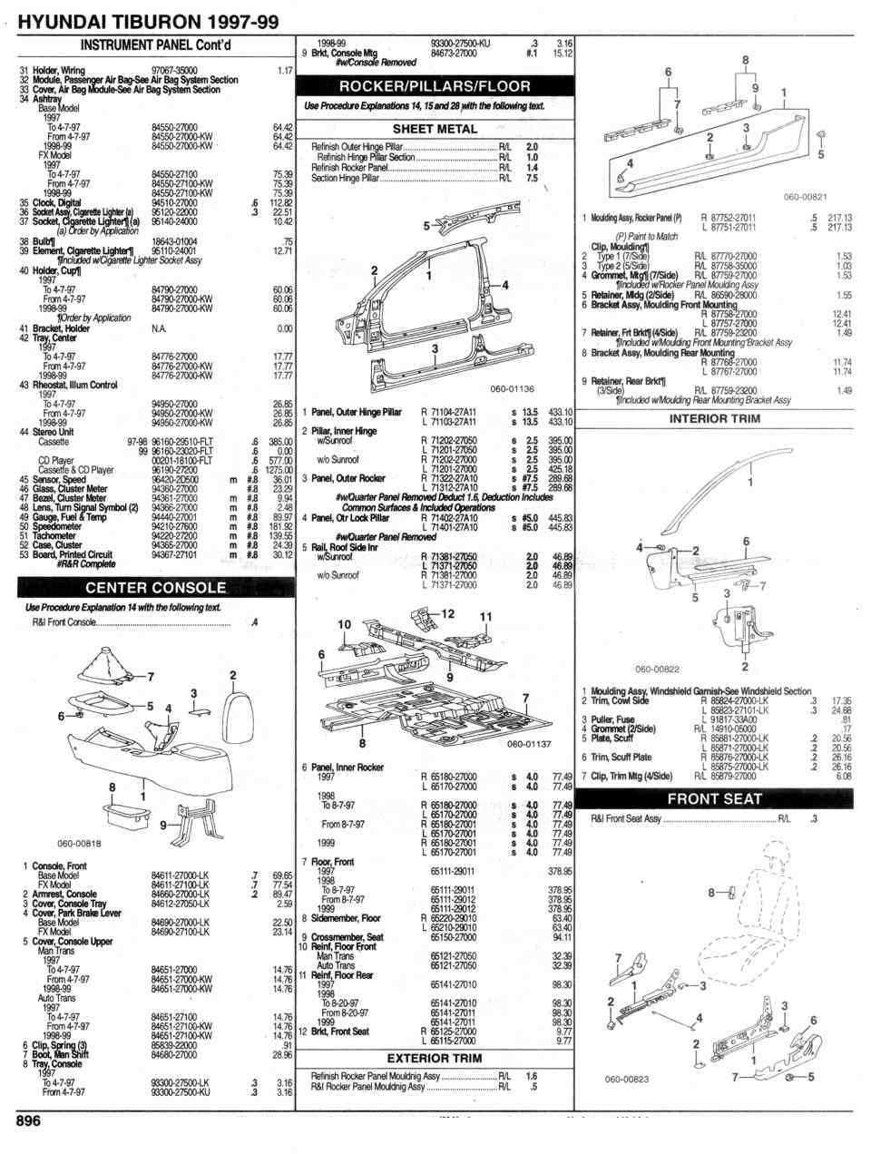 hyundai tiburon parts diagram