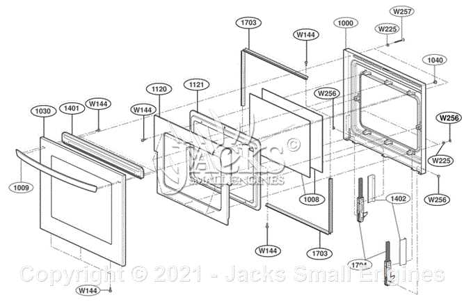 lg range parts diagram