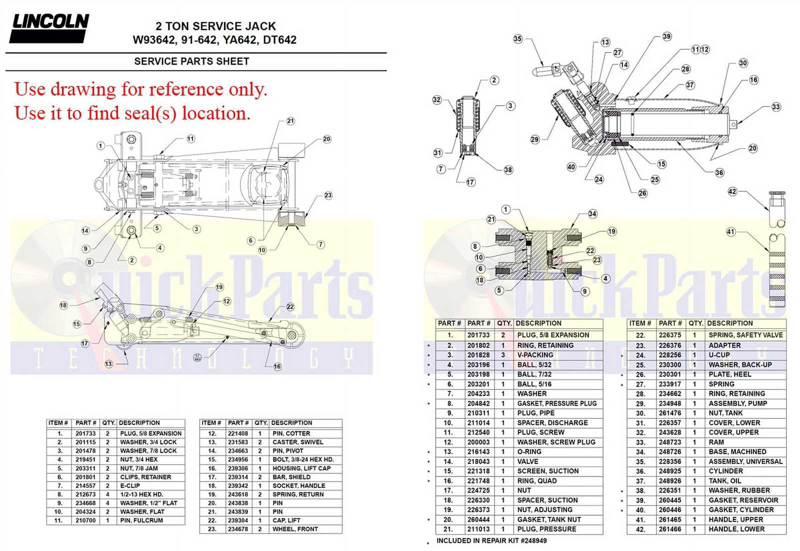 blackhawk floor jack parts diagram