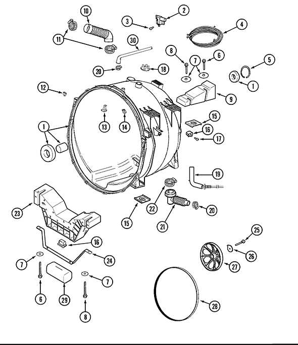 maytag top load washer parts diagram