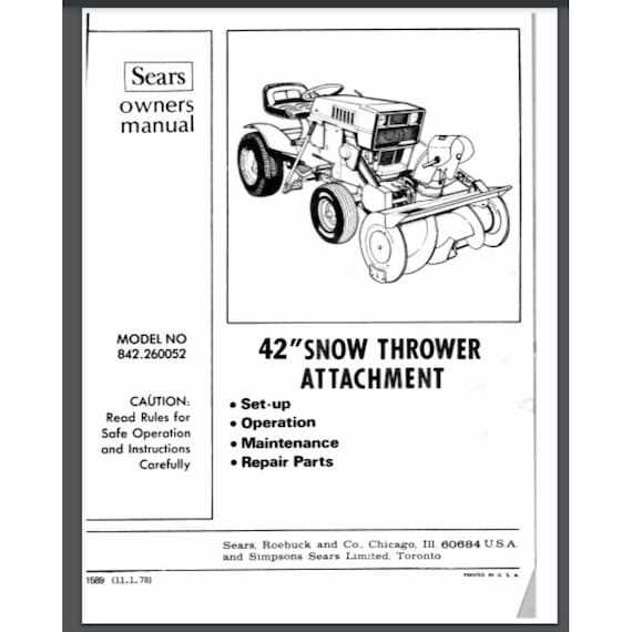 craftsman snow thrower parts diagram