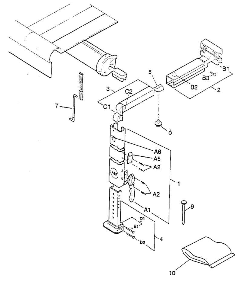 dometic a&e awning parts diagram