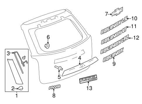 2017 chevy equinox parts diagram