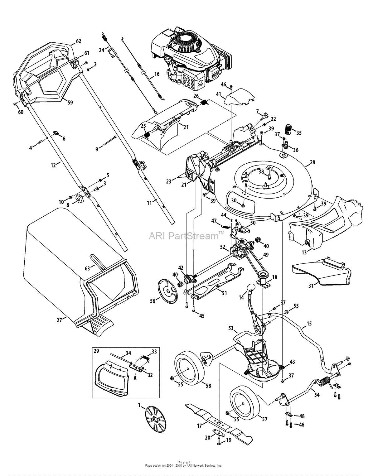 craftsman lt1000 parts diagram