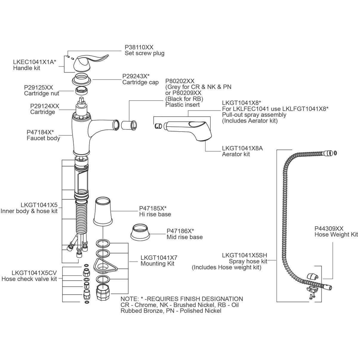 moen pull out kitchen faucet parts diagram