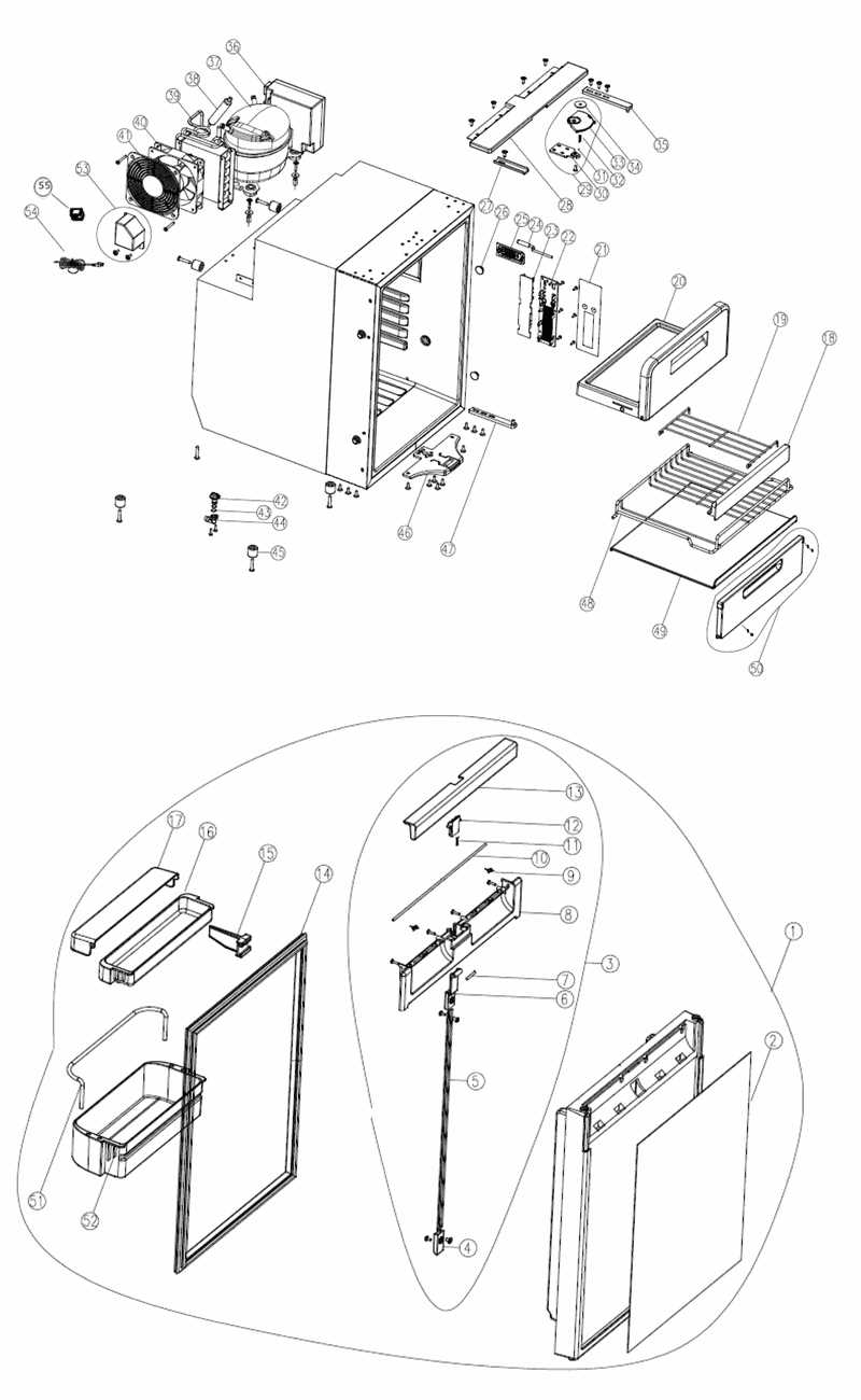 dometic fridge parts diagram