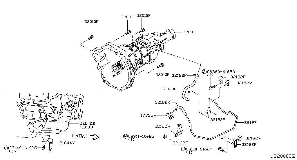 2000 nissan frontier parts diagram